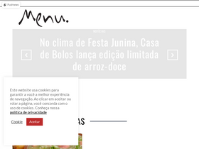 'revistamenu.com.br' screenshot