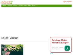 'snotr.com' screenshot