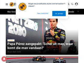 'f1maximaal.nl' screenshot