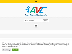 'asianvolleyball.net' screenshot