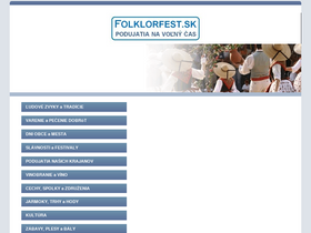 'folklorfest.sk' screenshot
