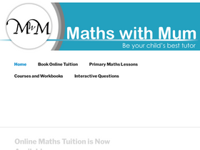 'mathswithmum.com' screenshot