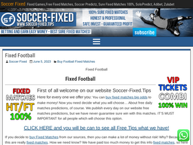 'soccer-fixed.tips' screenshot