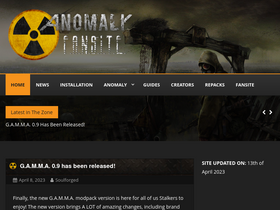 'anomalymod.com' screenshot