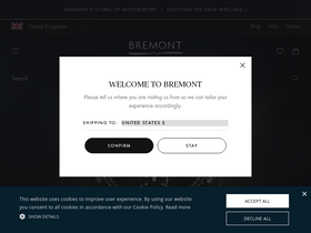 'bremont.com' screenshot