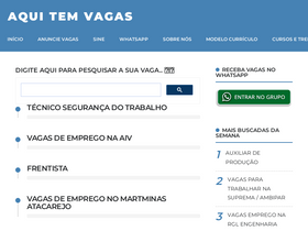 'aquitemvagas.com.br' screenshot