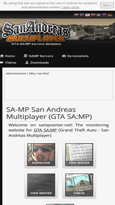 With reviews SAMP Servers, GTA SAMP monitoring