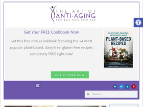'theartofantiaging.com' screenshot