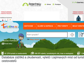 'turistika.cz' screenshot