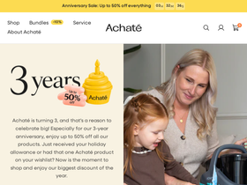 Achaté homepage screenshot