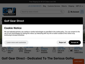 'golfgeardirect.co.uk' screenshot