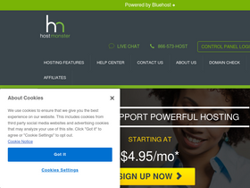 'hostmonster.com' screenshot