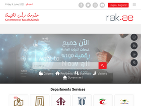 'rak.ae' screenshot