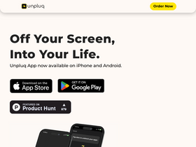 'unpluq.com' screenshot