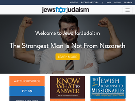 'jewsforjudaism.org' screenshot