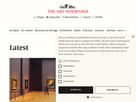 'theartnewspaper.com' screenshot