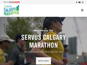 'calgarymarathon.com' screenshot
