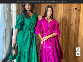 Panila Fashion website screenshot