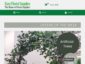 'easyfloristsupplies.co.uk' screenshot