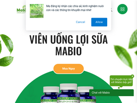 'mabio.vn' screenshot