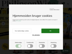 'philipsonwine.com' screenshot