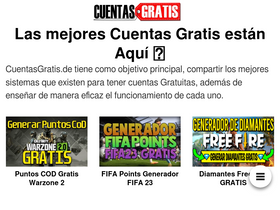 'cuentasgratis.de' screenshot
