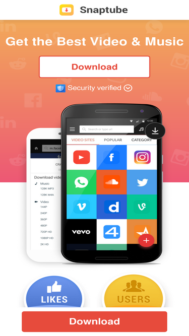 Snaptube  downloader & MP3 converter for Android - Download the APK  from Uptodown