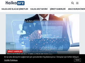 'halkaarz.net' screenshot