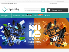 'vaperalia.es' screenshot