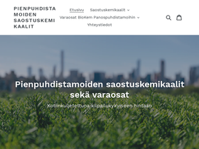 saostuskemikaali.fi homepage screenshot