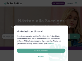 'bokadirekt.se' screenshot