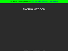 'anongamez.com' screenshot