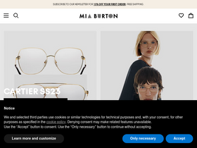 'miaburton.com' screenshot