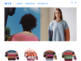 Waste Yarn Project homepage screenshot