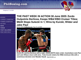 'philboxing.com' screenshot