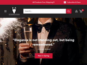'tuxedoaction.com' screenshot