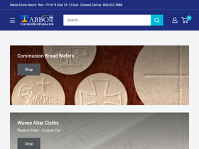 abbottchurchsupplies.com homepage screenshot