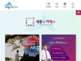 'sejong.go.kr' screenshot
