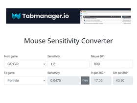 'sensitivityconverter.com' screenshot