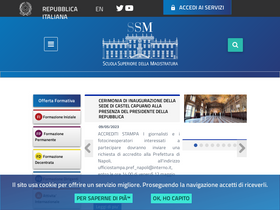 'scuolamagistratura.it' screenshot