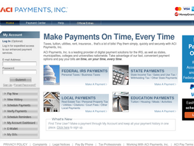 'officialpayments.com' screenshot