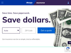 'esurance.com' screenshot