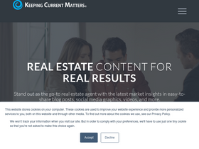 'keepingcurrentmatters.com' screenshot