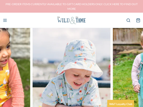 The Wild and the Tame homepage screenshot