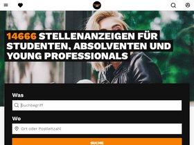 'studentjob.de' screenshot