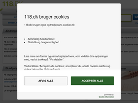 '118.dk' screenshot