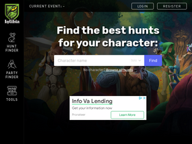 'intibia.com' screenshot