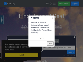 'seatspy.com' screenshot