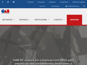'oabdf.org.br' screenshot
