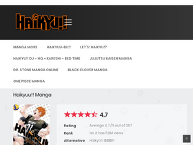 'readhaikyuu.net' screenshot
